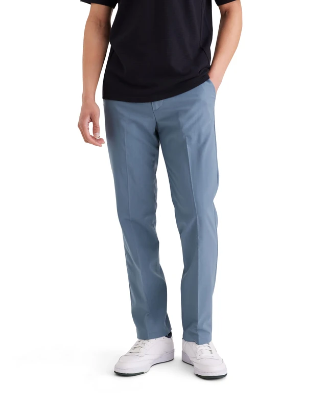 Dockers Men's GO Signature Khaki Slim Bottoms, Bluefin, 33W 34L