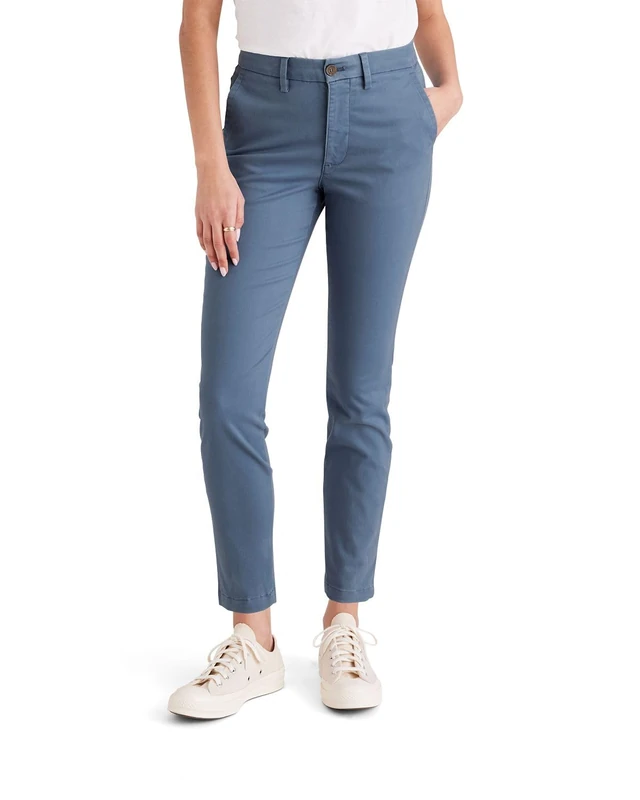 Dockers Women's Weekend Chino Skinny Casual Chinos, Bluefin,
