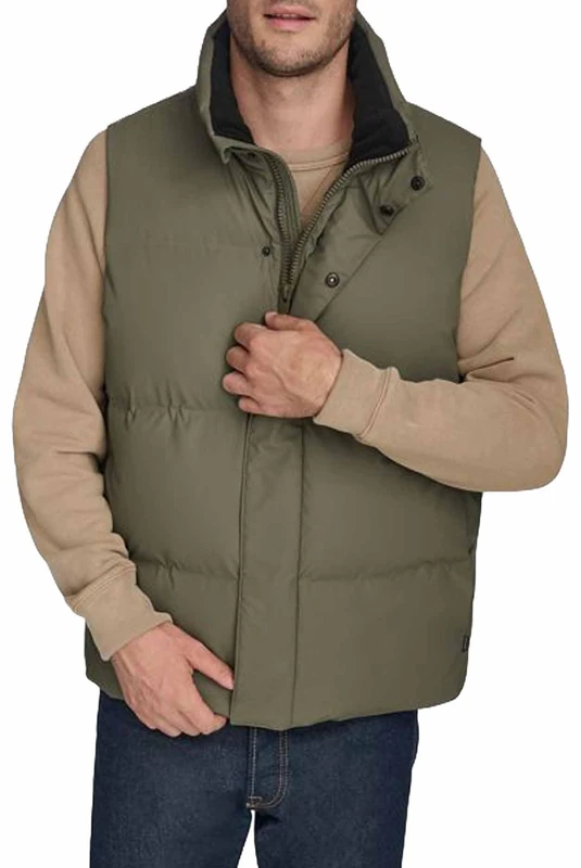 Dockers Men's Puffer Vest, Camouflage, XS