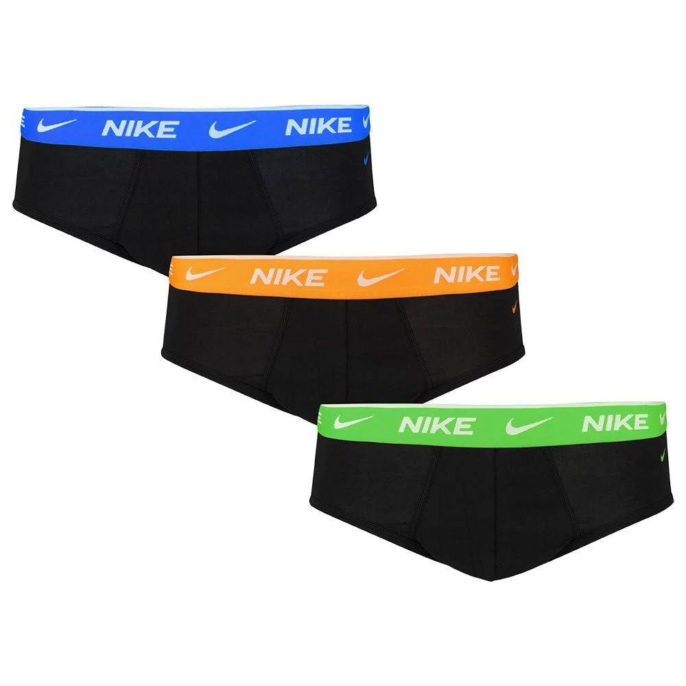 Nike Men's Letter Underwear, Blk/Hpr Ryl Wb/Bt Mnd Wb/Stm Grn Wb, L