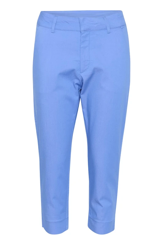 Kaffe Women's Women's Capri Pants Below Knee Length Slim Fit Regular Waistband Pants, Ultramarine,