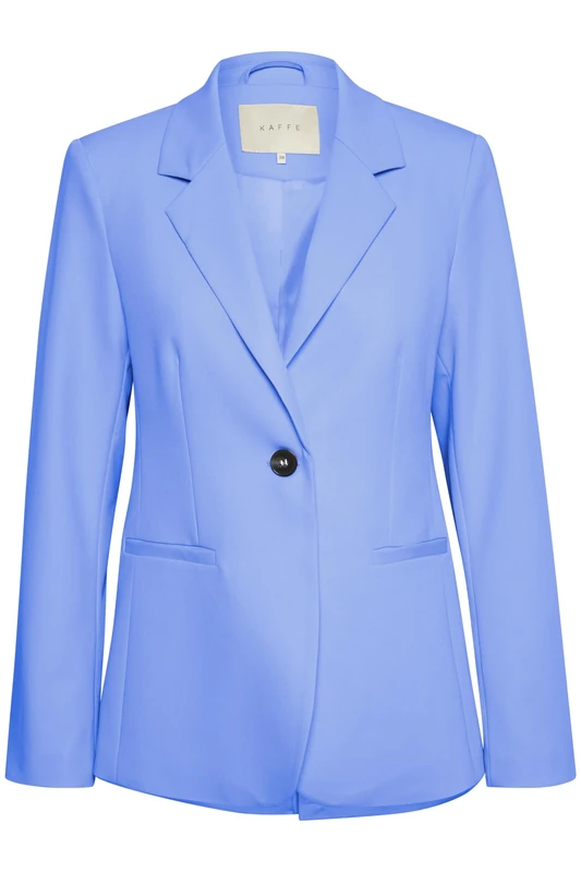 Kaffe Women's Blazer Single Breasted Notch Lapel Regular Fit Jetted Pockets, Ultramarine, 18