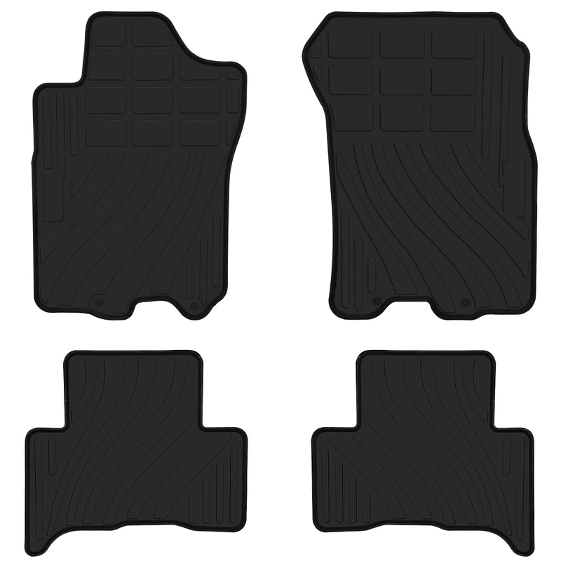 Matericuo Car Floor Mats Custom Fit for Toyota FJ Cruiser 2007-2014 Black Rubber Auto Liner Mats All Weather Protection