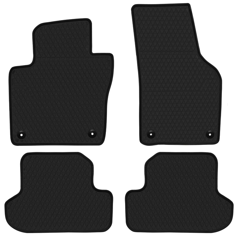 Matericuo Car Floor Mats Custom Fit for Volkswagen Beetle 2012-2019 Black Rubber Auto Liner Mats All Weather Protection Heavy Duty Odorless