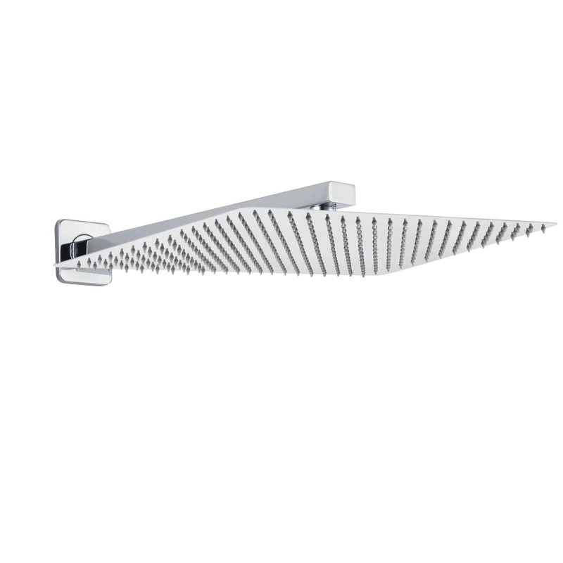 JOHO kb Huvuddusch med duscharm Main 35 x 25 cm with Shower arm 37 cm, Chrome, 35 25cm/37cm