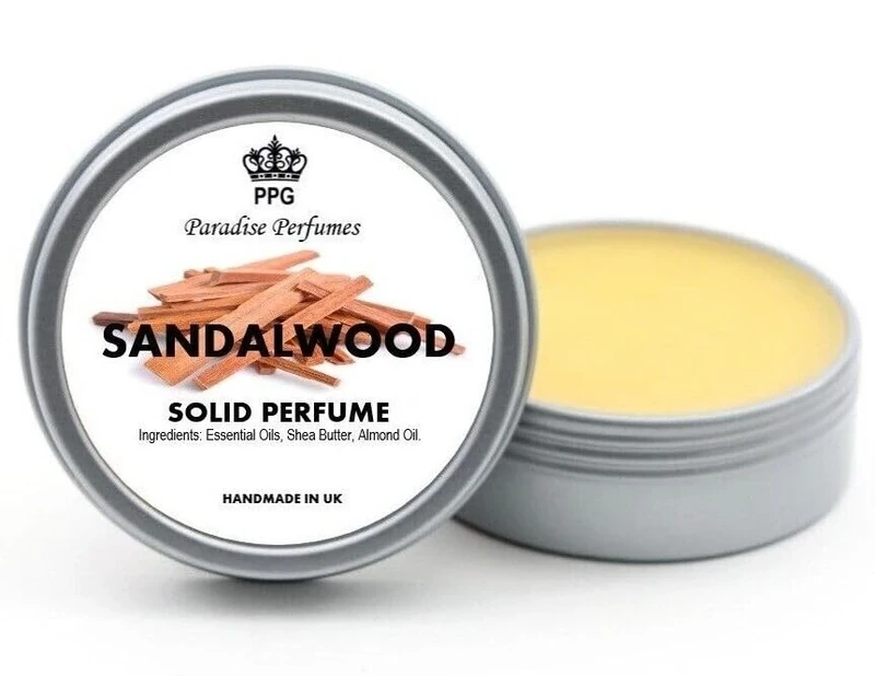 Sandalwood | Natural Solid Perfume | Fragrance Balm 15ml | Scent | Cruelty-Free | Alcohol-Free | PPG | Handmade In UK