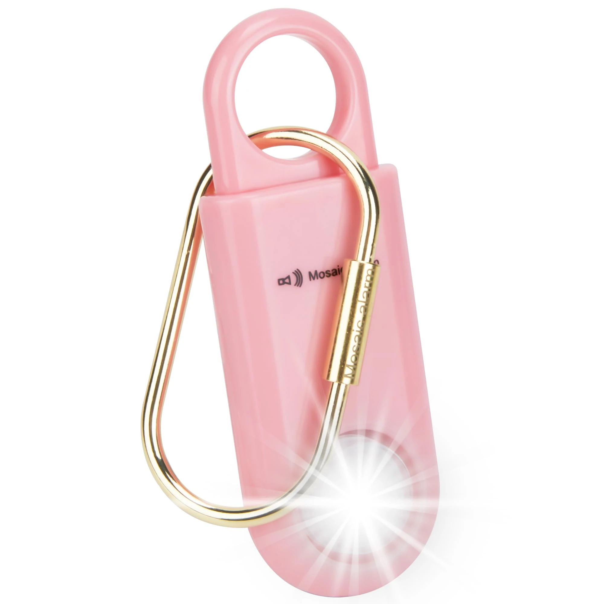 130dB Personal Safety Alarm Strobe Light. Loud Sound SOS Keychain Siren with Carabiner for Women, College Students, Night Runners, Hiking. Bear Alarm Deterrent. Emergency Self Defense Alerts. Pink