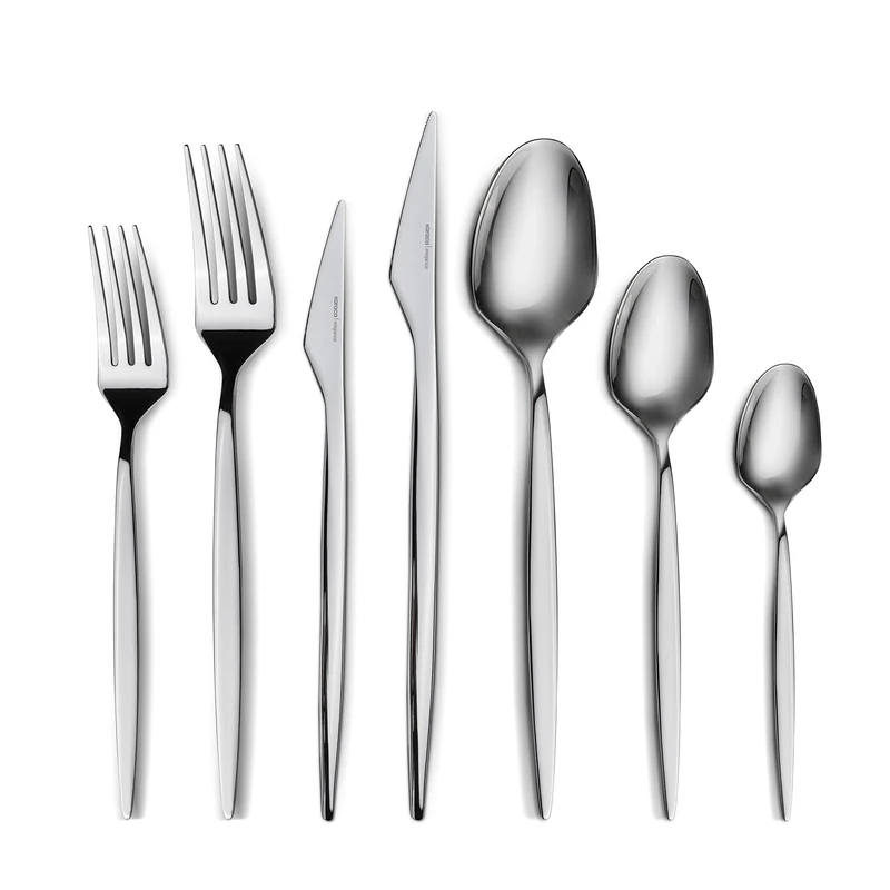 Karaca Thor 84-Piece Table Cutlery with Box, Stainless Steel in Elegant Box, Stylish Cutlery for Demanding Table Culture