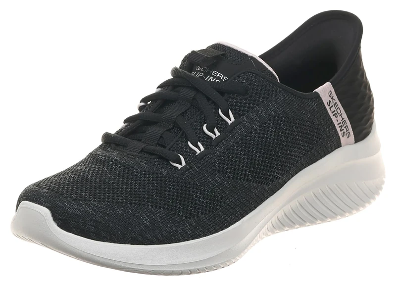 Skechers Ultra Flex 3.0 Womens Shoes, Black Pink, 7 UK