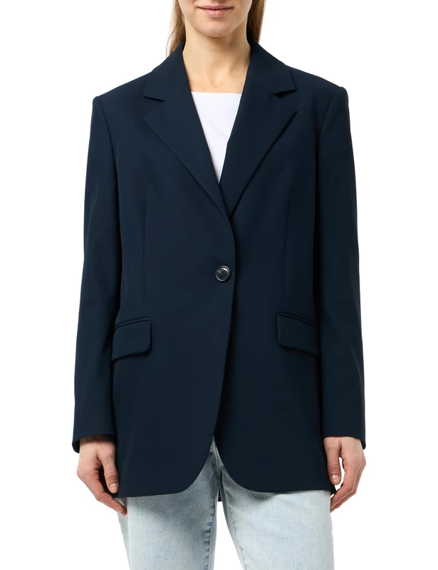 BOSS Women's Jasoina Jacket - Dark Blue, Size 40
