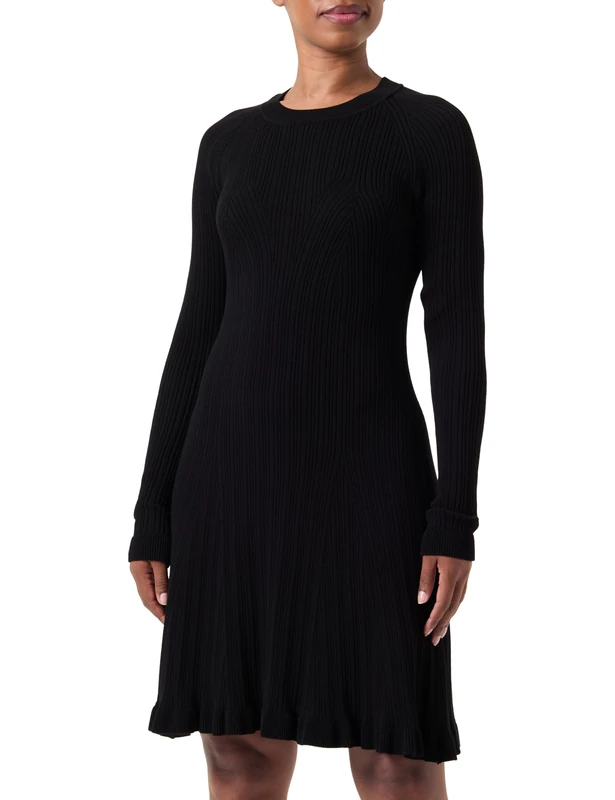 BOSS Women's C_Furner Knitted_Dress, Black1,