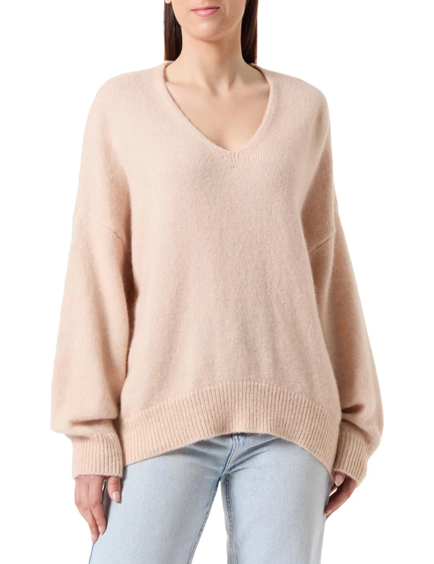 BOSS Women's C_Fondy Knitted_Sweater, Open Orange848,