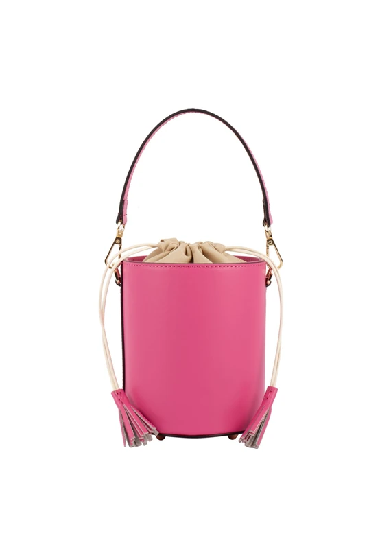 nascita Women's Leather Bucket Bag, Pink, One Size