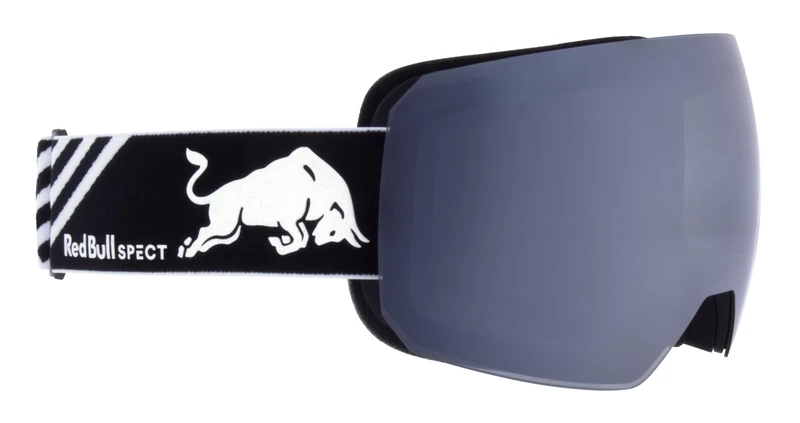 Red Bull Spect Eyewear Snow Goggle CHUTE-02, black/smoke with silver mirror