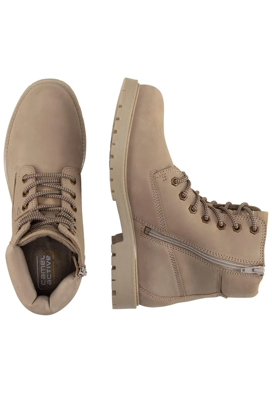 camel active Women's Catr201-350450 Fashion Boot, Beige, 6 UK