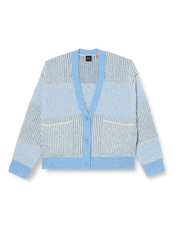 BOSS Women's C_Fasco Knitted_Cardigan, Open Miscellaneous972,
