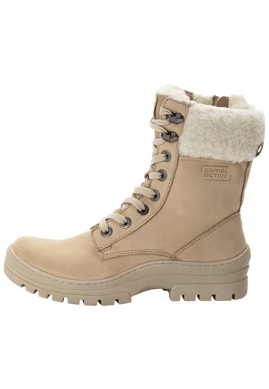 camel active Women's Caem301-300530 Fashion Boots, beige, 5 UK