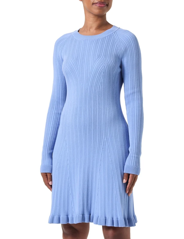 BOSS Women's C_Furner Knitted_Dress, Bright Blue436,