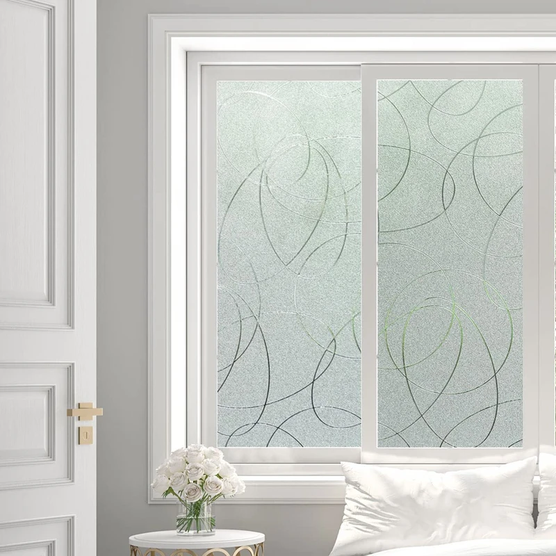 Ambiance Sticker Lines Design for Windows - Anti-Static Anti-Glare Anti-UV Window Film - H45 cm x L6 m