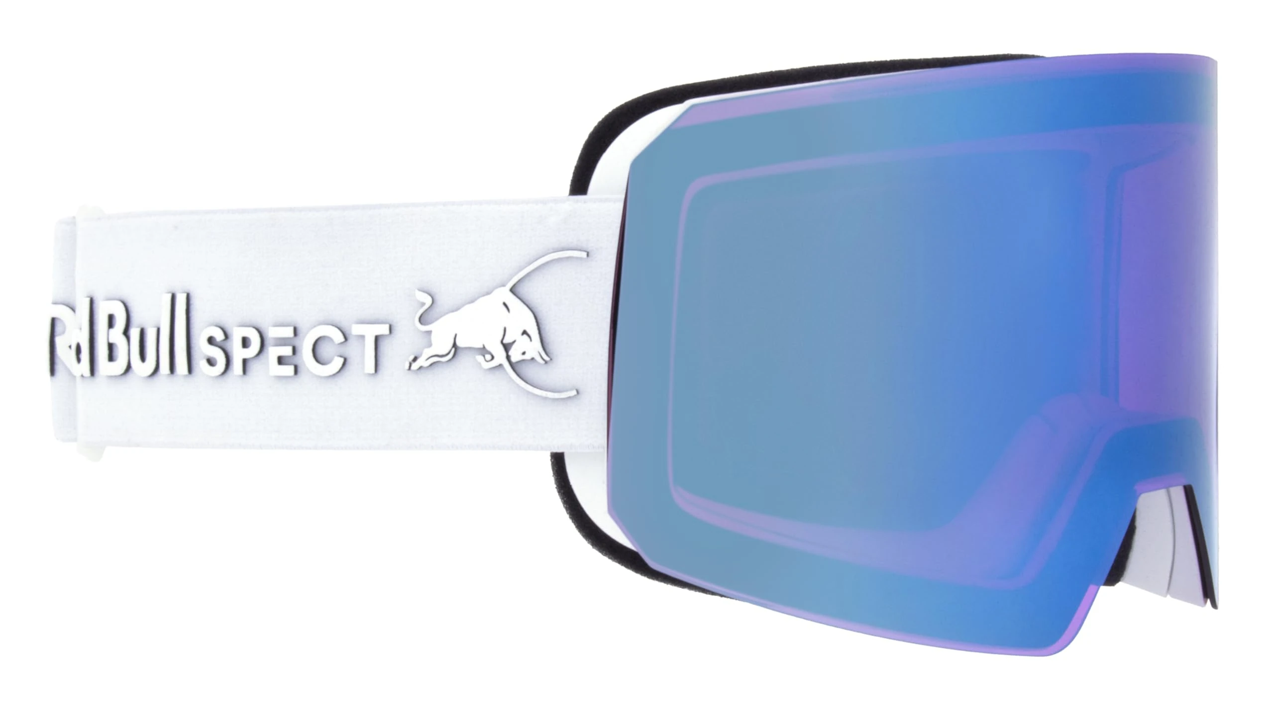 Red Bull Spect Eyewear Snow Goggle REIGN-03, white/light blue snow, purple with light blue mirror, S.2, HIGH CONTRAST