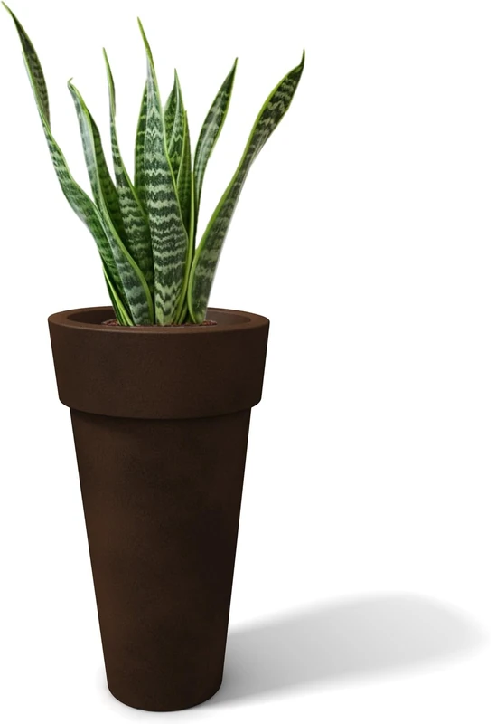 Kloris Plant Stand, Plastic Polyethylene (PE) Resin, Brown Bronze, h 70