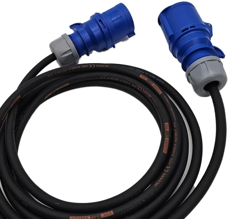 UK Made High End 230 Volt Power Extension Lead Featuring Titanex Ultra Heavy Duty Cable 16a/10m