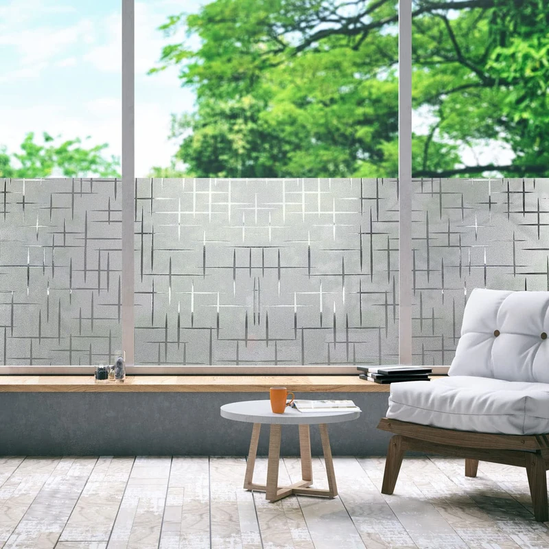 Ambiance Sticker Star Design Window Blackout Adhesive Roll – Anti-Static Anti-Glare Anti-UV Window Film – H45 cm x L7 m