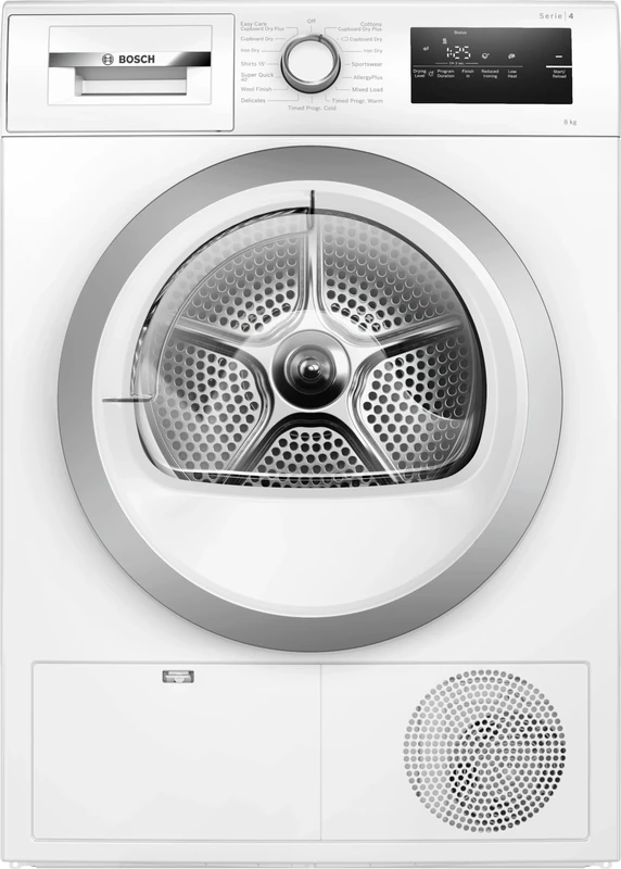 Bosch WTN83203GB Condenser Dryer - 8kg, B Rating, AutoDry, Series 4