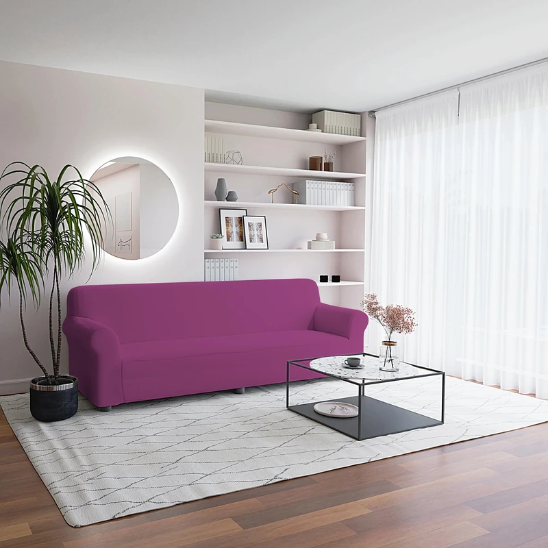 Italian Bed Linen Two-way Sofa Cover Most Beautiful Fuchsia 4 Seater