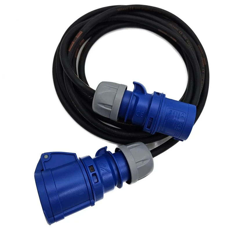 UK Made High End 230 Volt Power Extension Lead Featuring Titanex Ultra Heavy Duty Cable 32a/5m