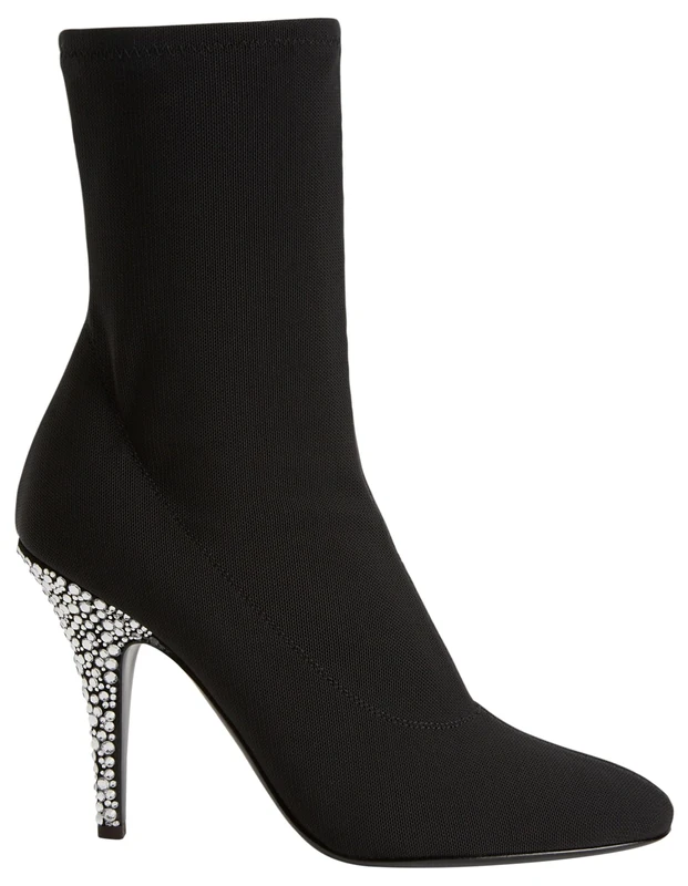 Giuseppe Zanotti, Pearlie Fabric Boots, 1.5, Black