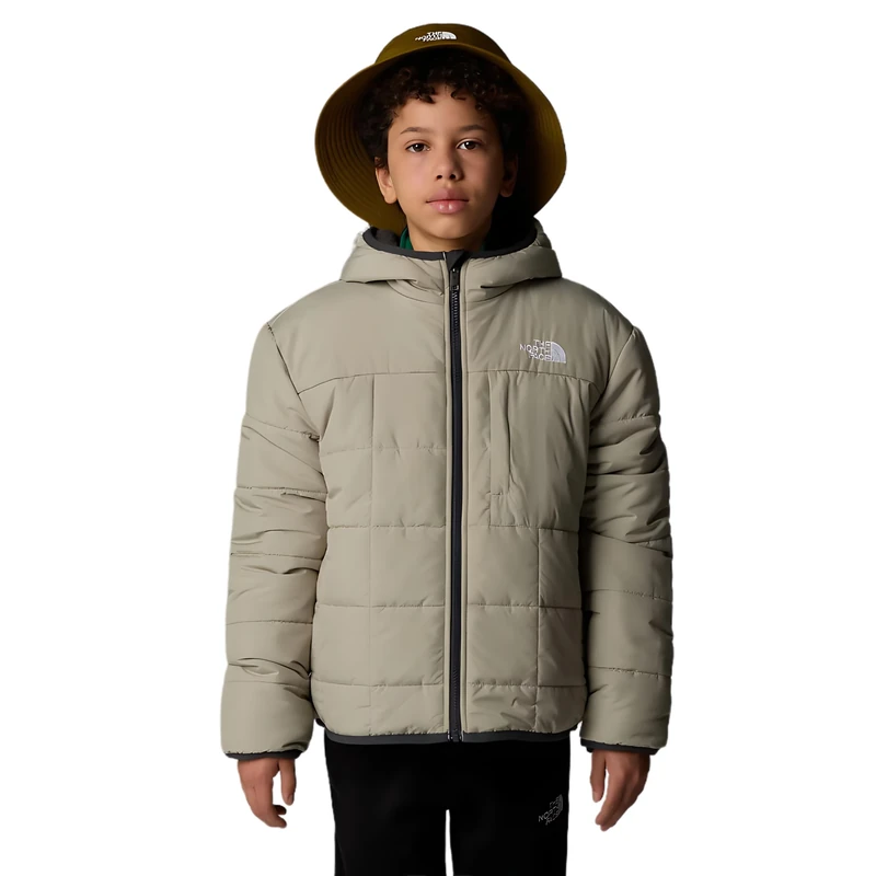 The Noth Face Boy's Reversible Shasta F/Z Hooded Jacket, Clay Grey, 170