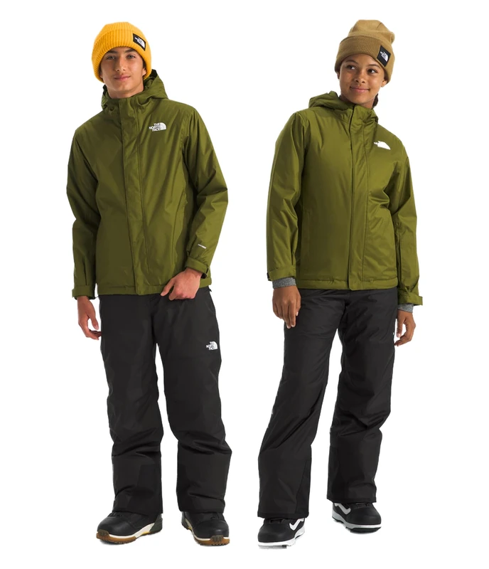 The North Face Unisex Kids Snowquest Jacket, Forest Olive, 164