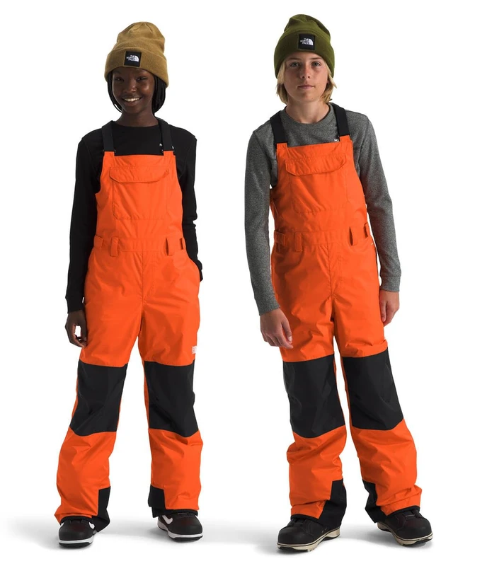 The North Face Kids Freedom Insulated Bib, Tnf Orange, 176