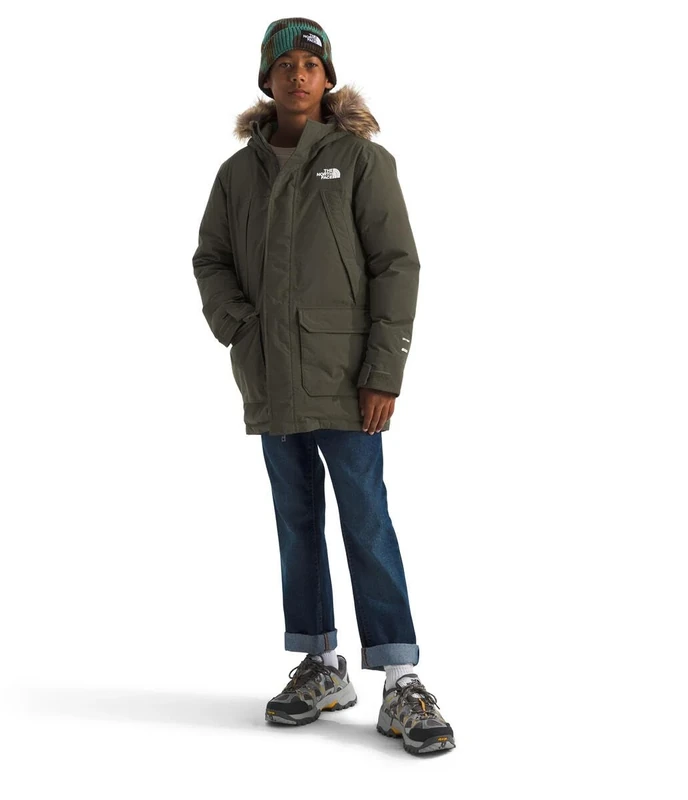 The North Face Kids Mcmurdo Parka Jacket, New Taupe Green, 128