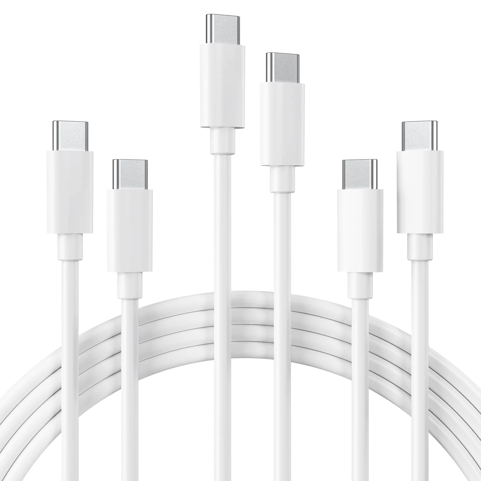 GlobaLink USB C to USB C Charger Cable, 60W C to C Cable Fast Charge, [3pack 1m] Type C Cable Lead Compatible for iPhone15/15 Plus/15 Pro/15 Pro Max, iPad Pro/Air/Mini, Galaxy S23 Ultra, Mate 60 Pro