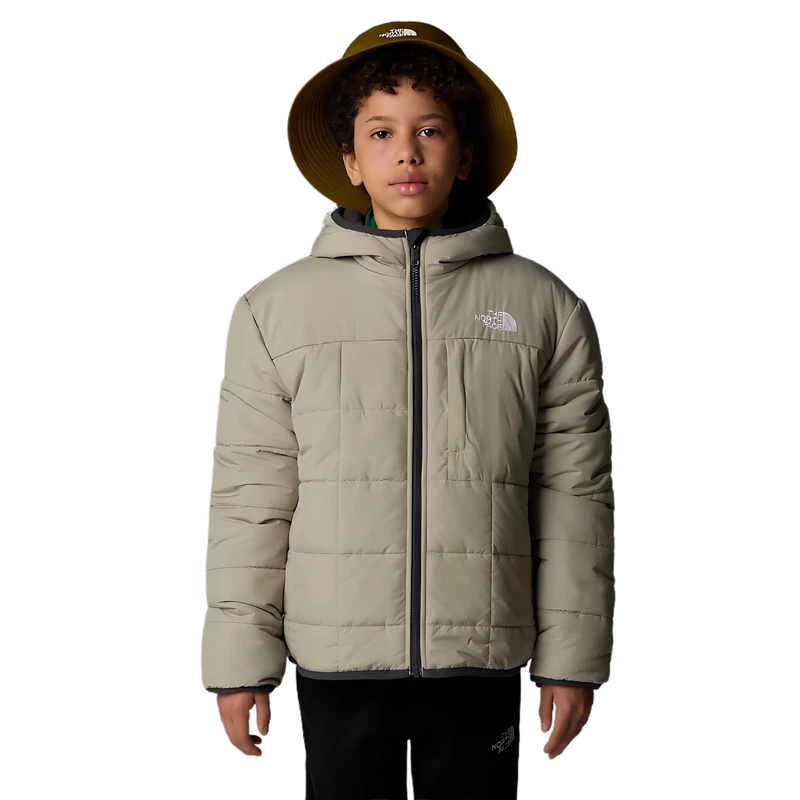 The Noth Face Boy's Reversible Shasta F/Z Hooded Jacket, Clay Grey, 6 Years