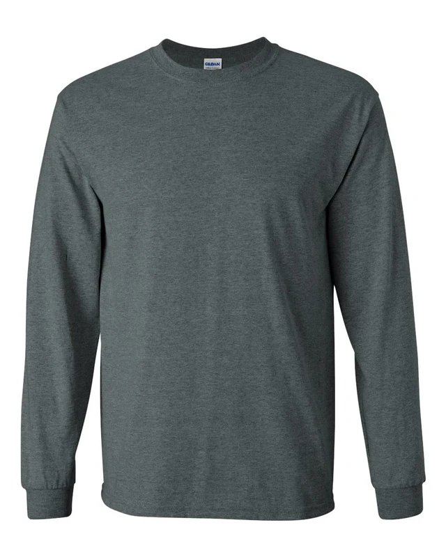 Gildan Adult Heavy Cotton Long Sleeve T-Shirt, Style G5400, 2-Pack