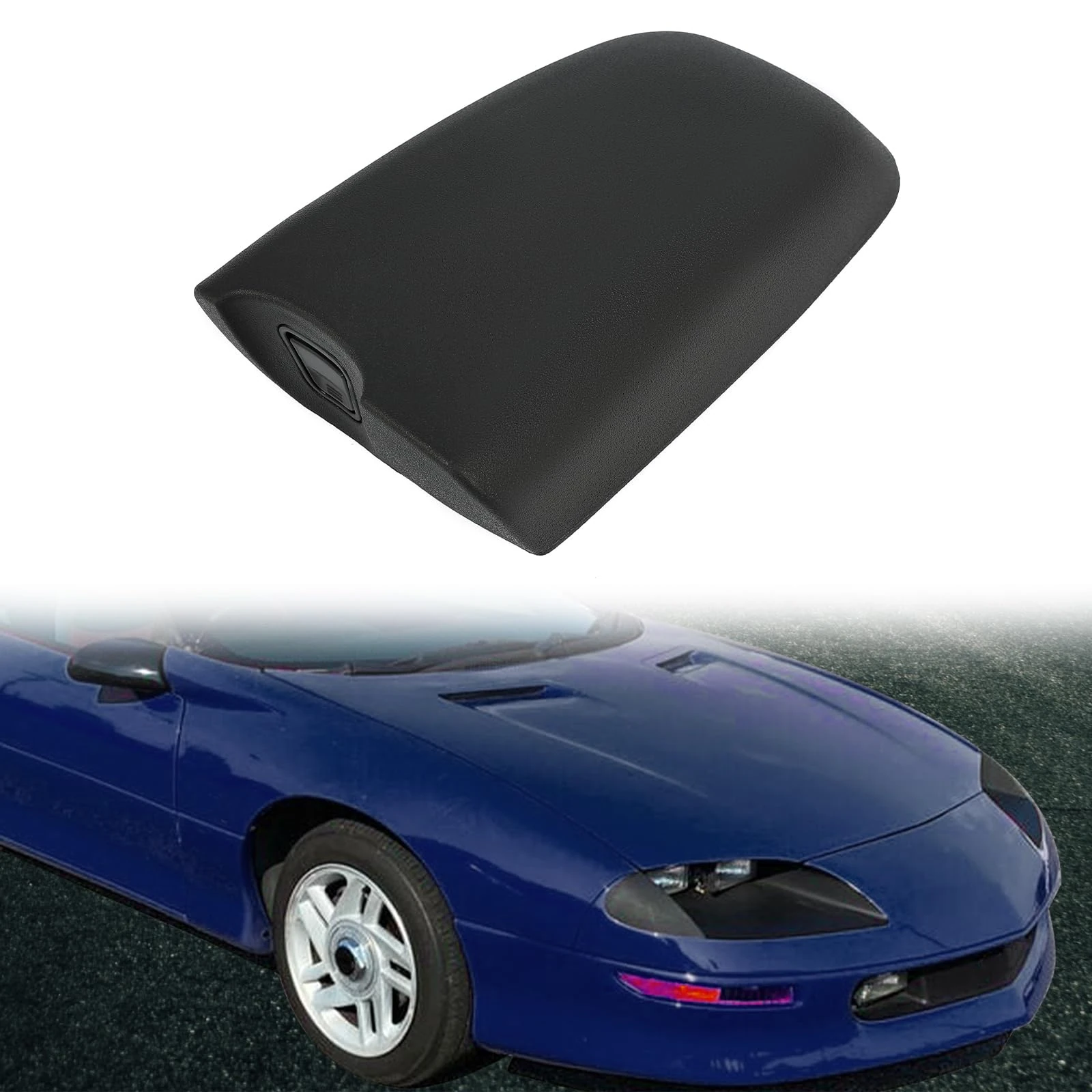 KUAFU Center Console Lid Compatible with 1993-1996 Chevy Chevrolet Camaro Base Lujo RS Z28 500 Pace Car Replacement for HT16754487 ABS Plastic Center Console Lid Armrest Door - Black