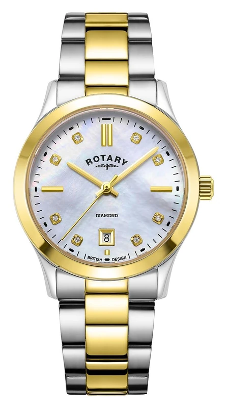 Rotary LB05521/41/D Contemporary Two-Tone Gold Women's Watch