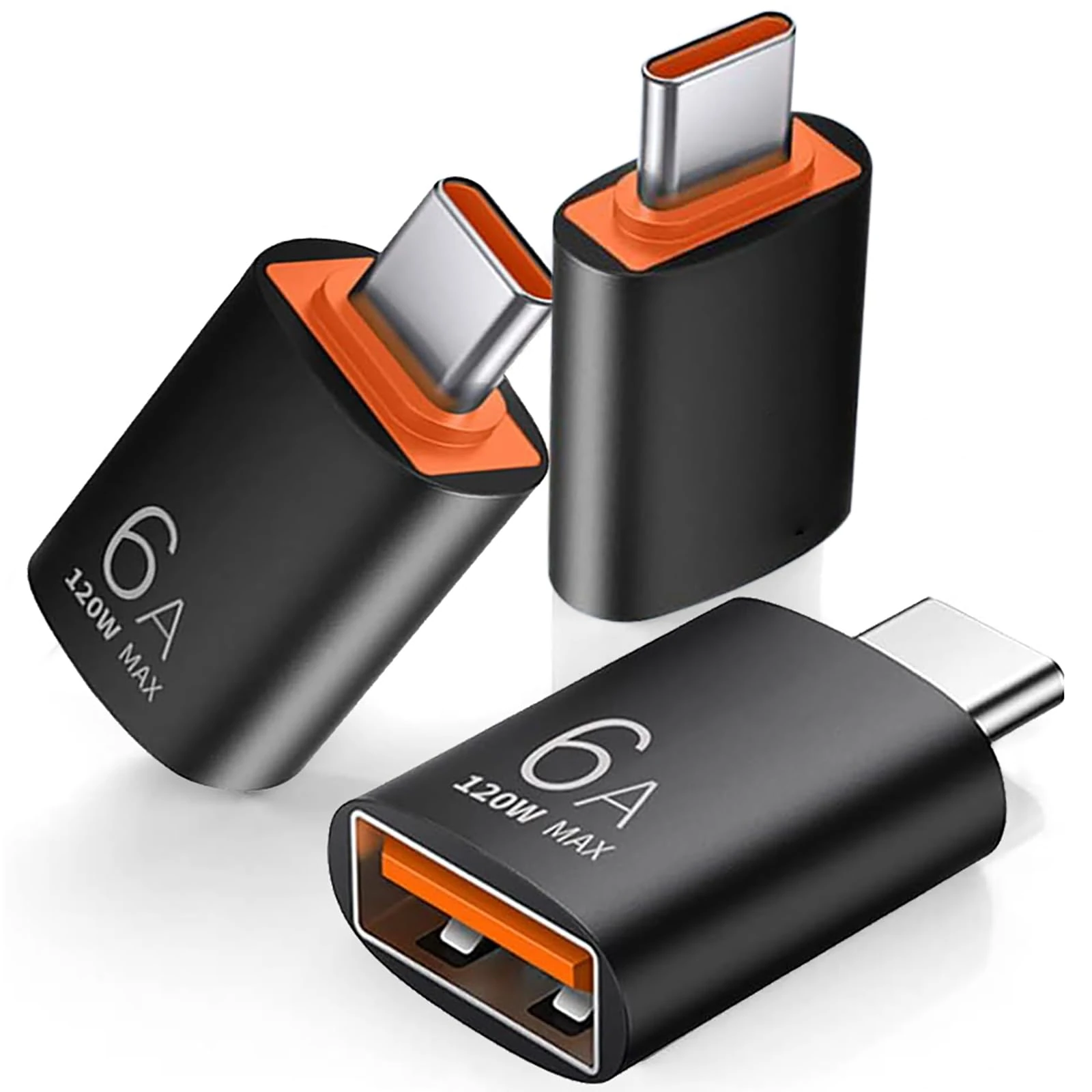 Avigers 3 Pack USB C to USB Adapter, Male to Female, For iPhone 15/16 MacBook Air Pro iPad Dell XPS & More Type C/Thunderbolt Devices