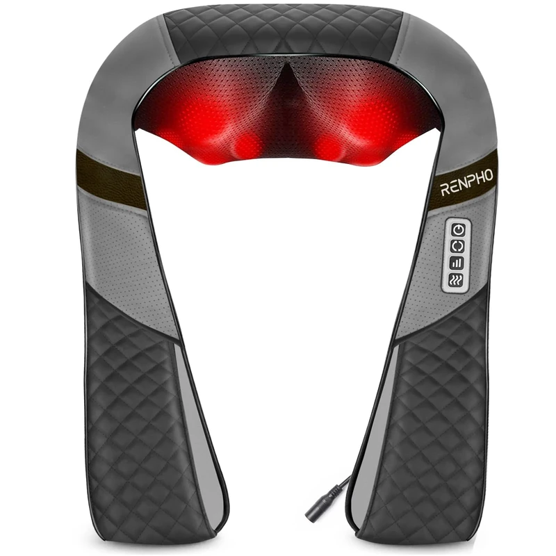 RENPHO Neck Massager, Massagers for Back and Neck, Valentines Gifts for Him, Back Massage with Heat, Should-Massager with Deep Tissue Kneading, Shiatsu Massage for Leg, Feet, Gifts for Women