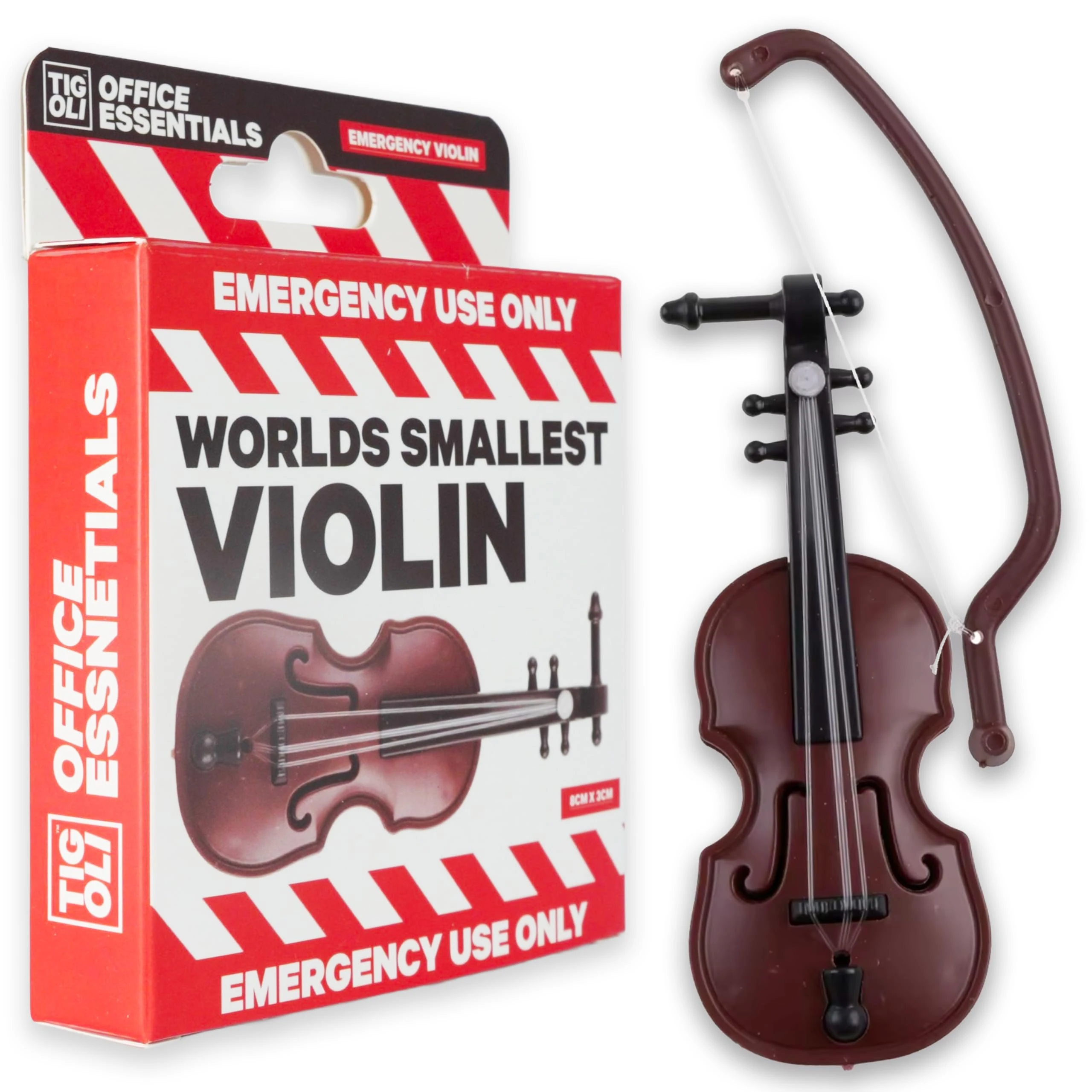 World’s Smallest Emergency Violin – Funny Novelty Gag Gift | Tiny Joke Present for Complainers, Moaners & Office Banter