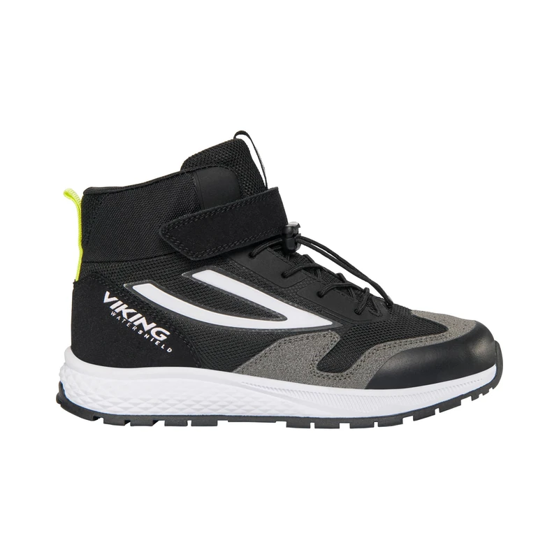 Viking Unisex Children's Century Mid Wp 1v SL Walking Shoe, Black Lime, 40 EU