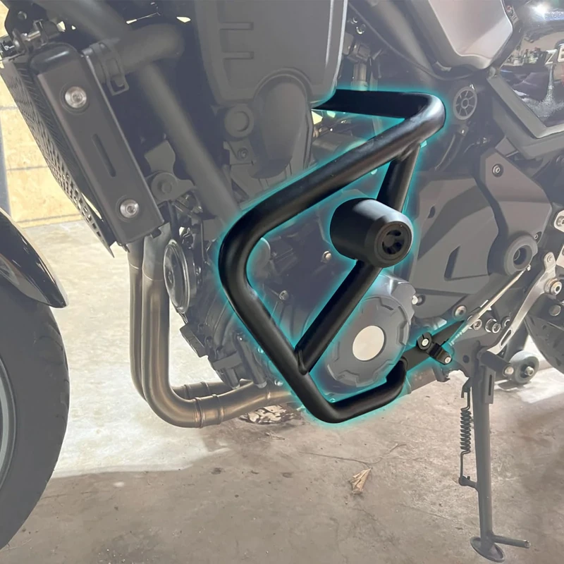 Midimttop Motorcycle Highway Bars Engine Guard Crash Bars Bumper Protector Replacement for Ka-wa-sa-ki Z650RS Z 650RS Z 650 RS Accessories 2022-2023