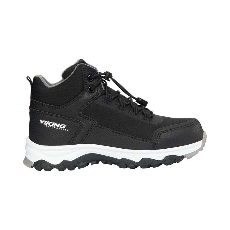 Viking Unisex Children's Akkarvik Mid Warm Wp SL Walking Shoe, Black Granite, 6.5 UK