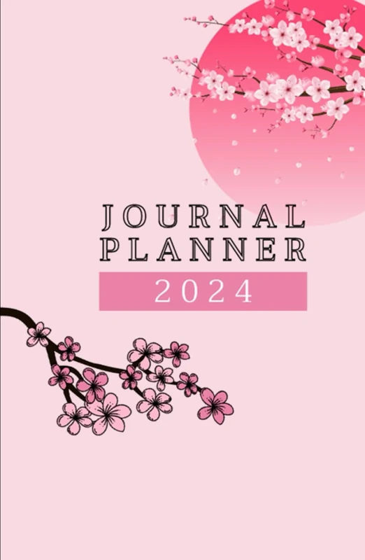 NOTBOOK PLANNER JORNAL CHERRY BLOOSOM THEM