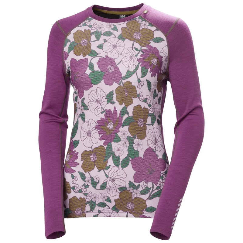 Helly Hansen Women's W Lifa Merino Midw Gra Crew, Magenta 2.0, S