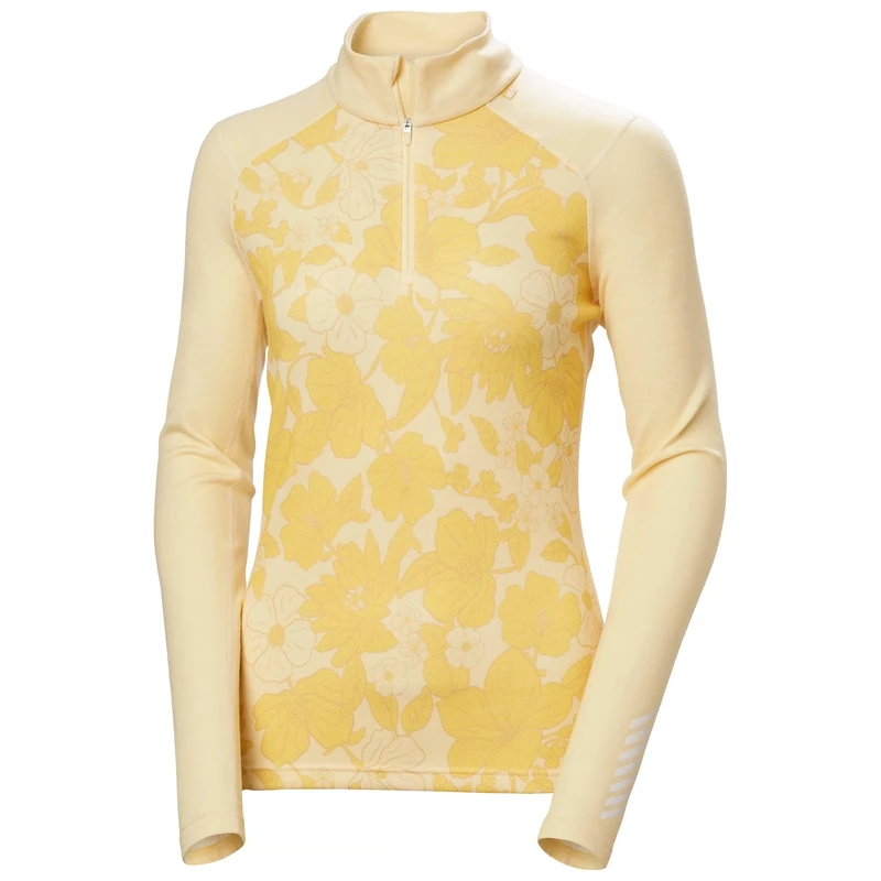 Helly Hansen Women's W Lifa Merino Midw Gra 1/2 Zip, Yellow Cream, XS