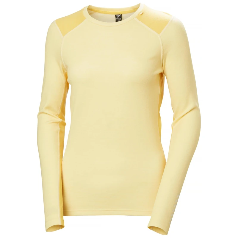 Helly Hansen Women's W Lifa Merino Midweight Crew, Yellow Cream, XL